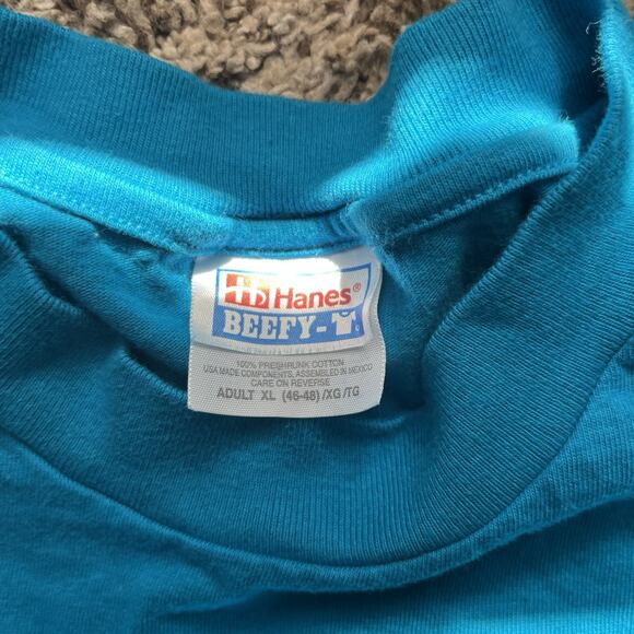 VTG Aloha Beach Resort Kauai T-Shirt Adult Xl Hawai’i Hanes Beefy T Bright - Picture 3 of 6